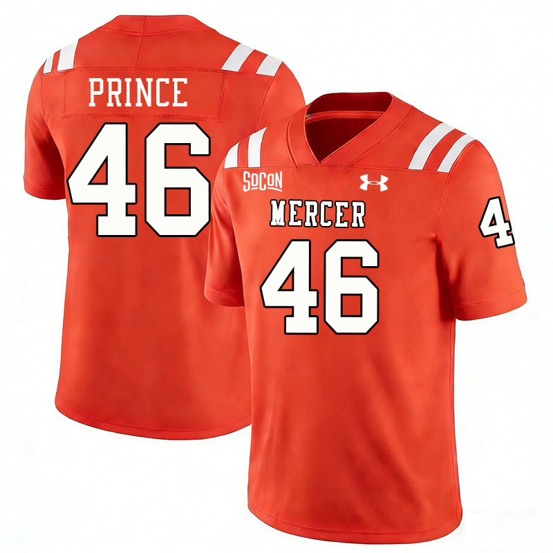 Mercer Bears #46 Isaac Prince College Football Jerseys,Uniforms Stitched-Orange